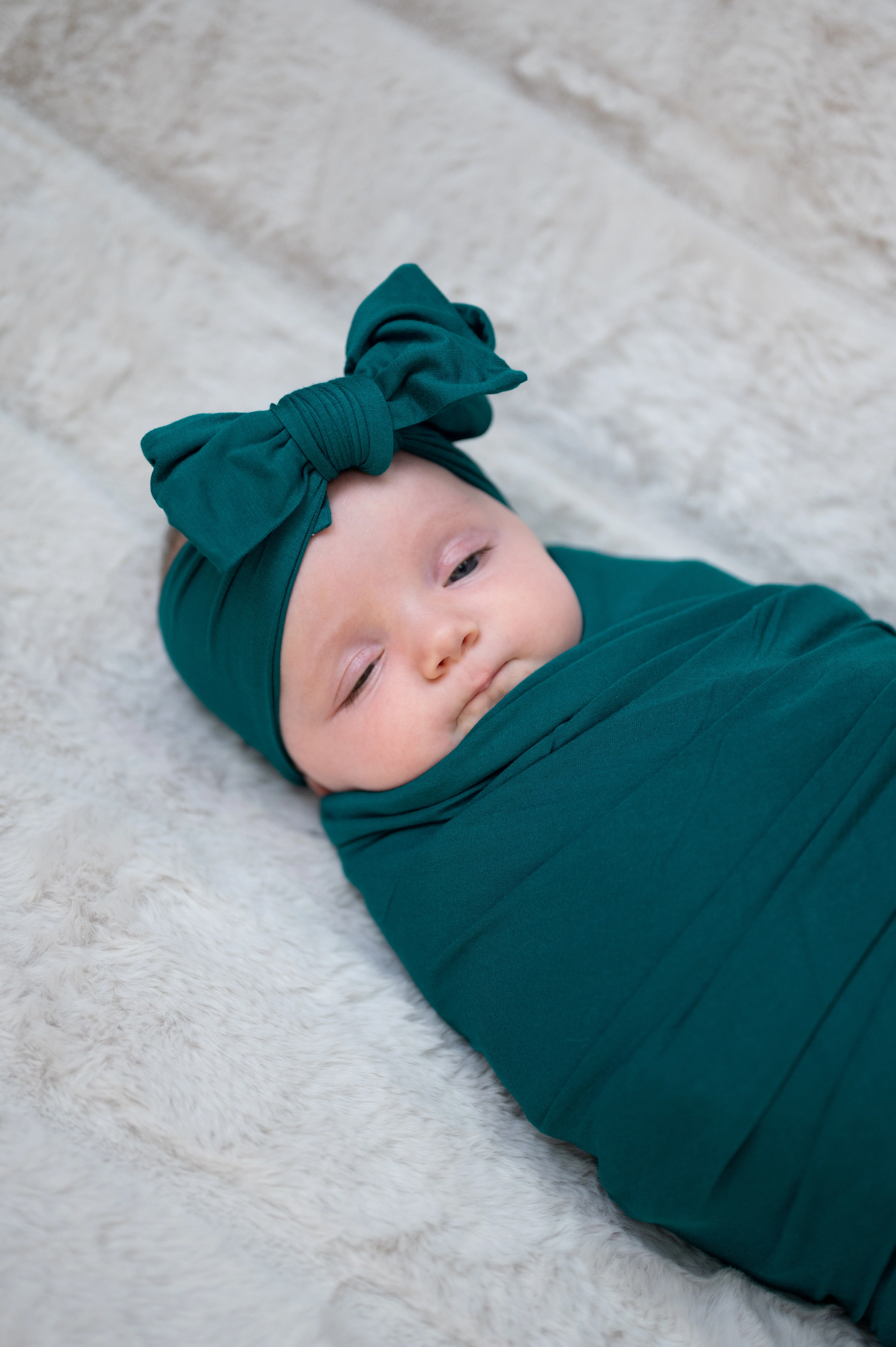 Baby Swaddle Set: Deep Teal - Image 3
