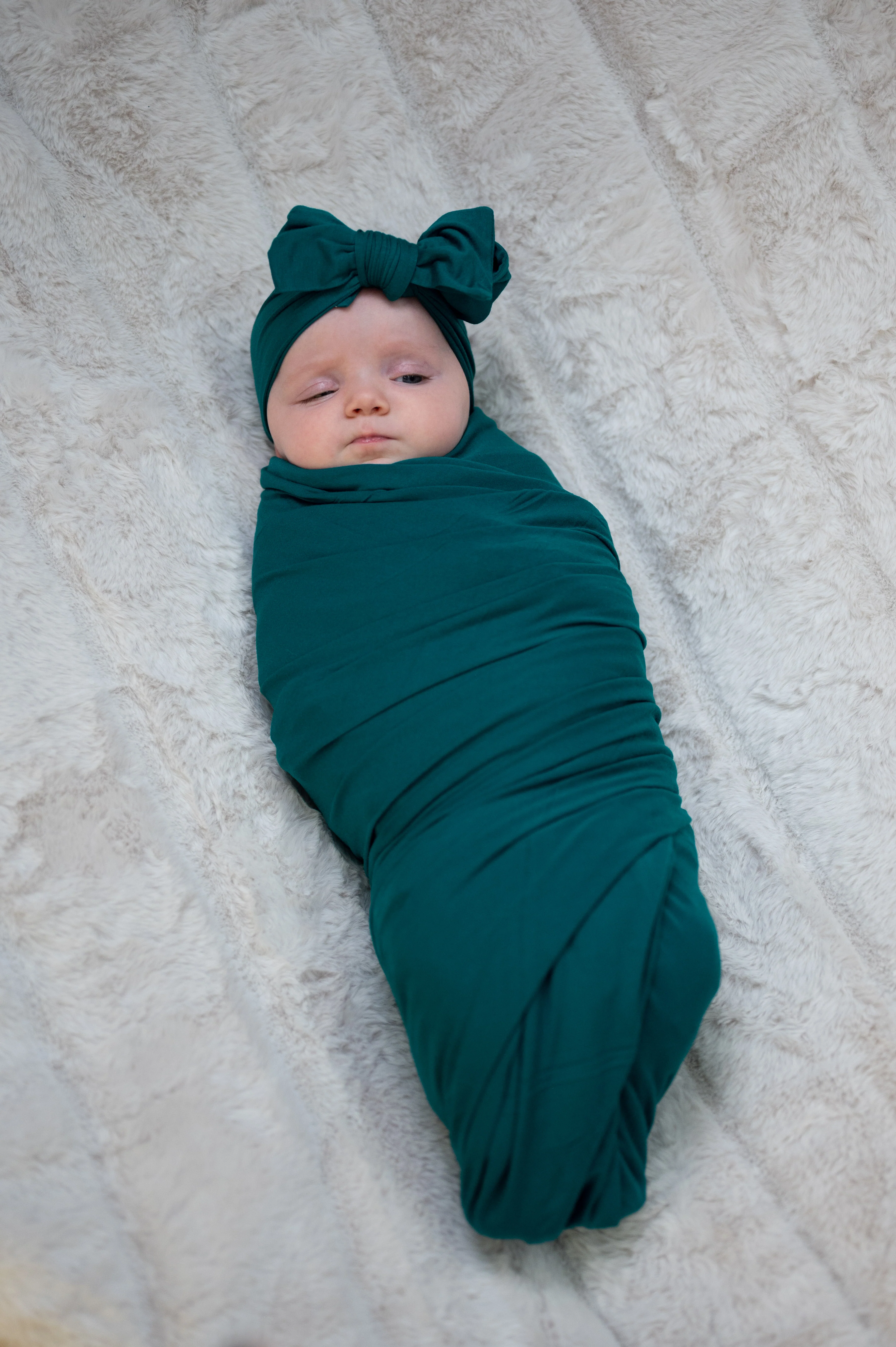 Baby Swaddle Set: Deep Teal - Image 4