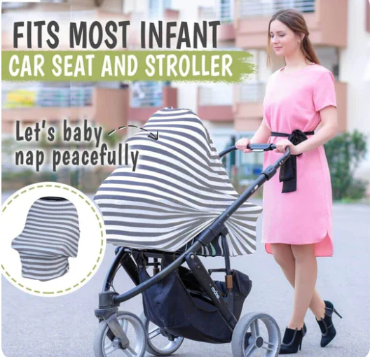 KeaBabies Nursing Cover BFF Gray - Image 7