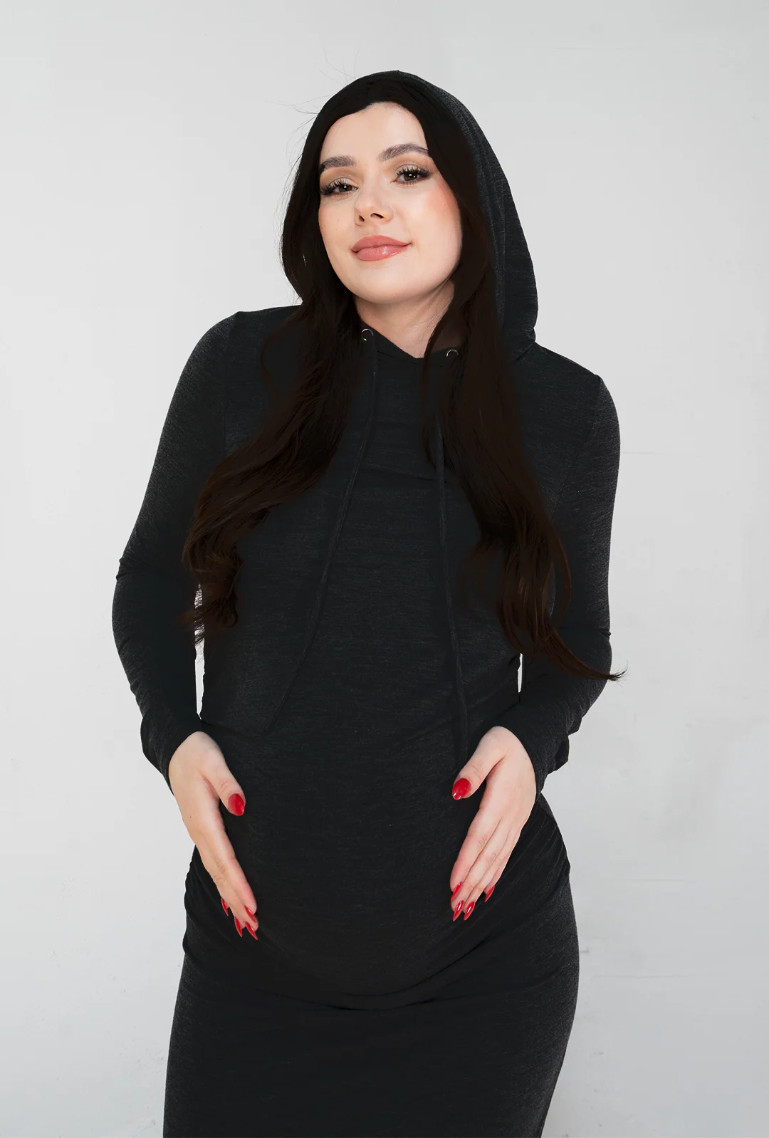 Brooklyn Maternity Hoodie Dress - Image 5