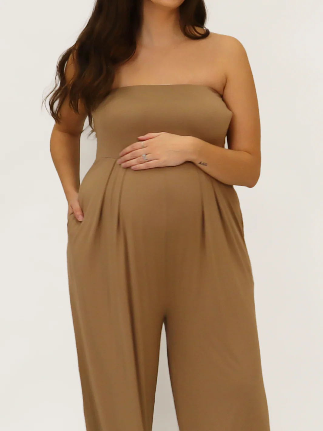 Louisa Strapless Maternity Jumpsuit - Image 7