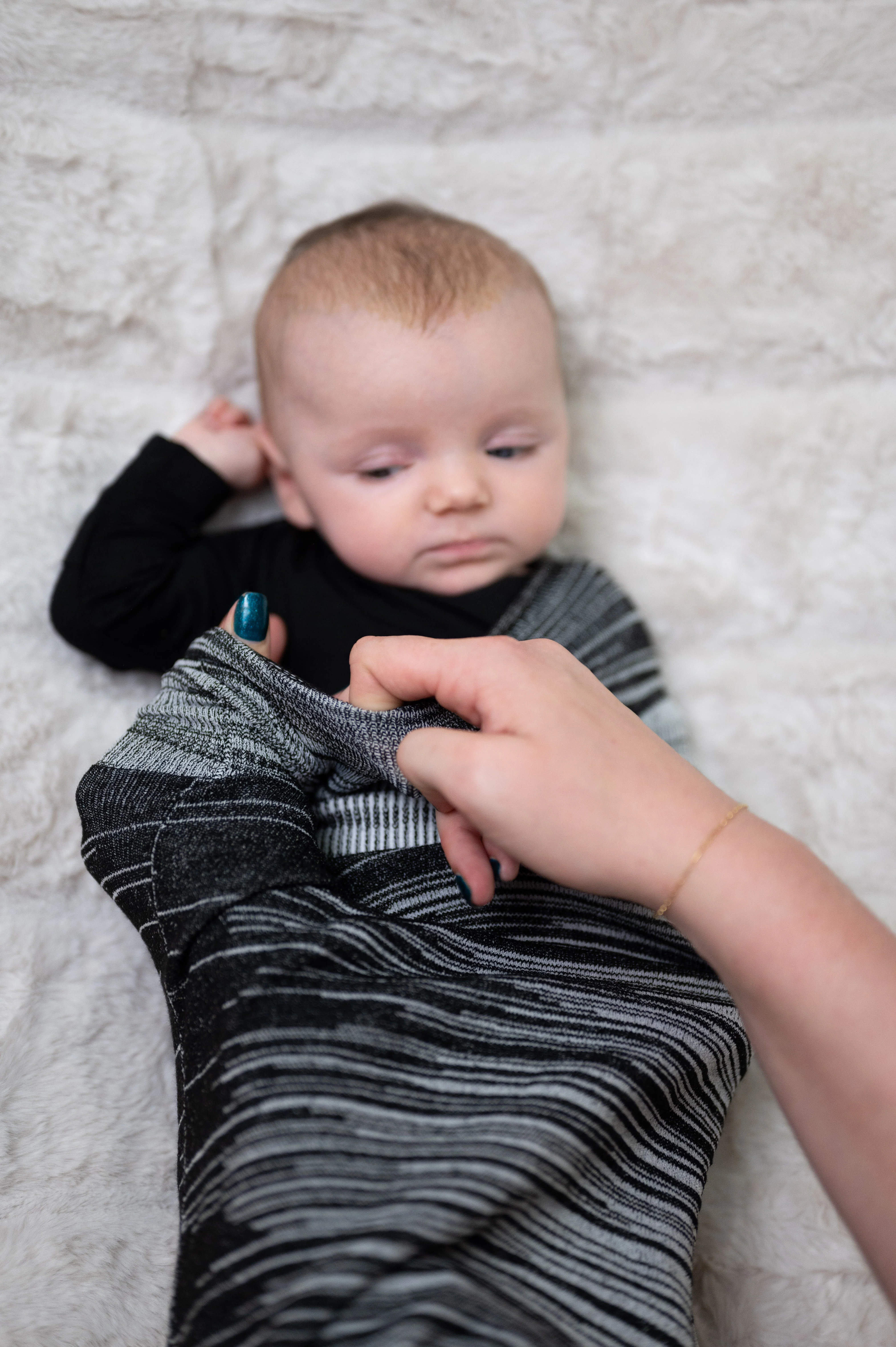 Swaddelini Sleep Sack in Black - Image 8